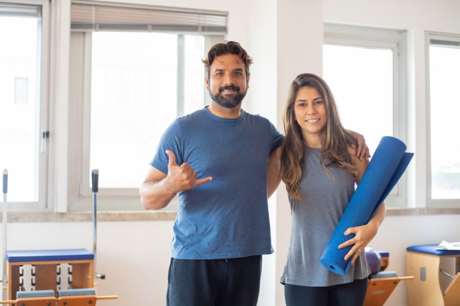 pilates em casal